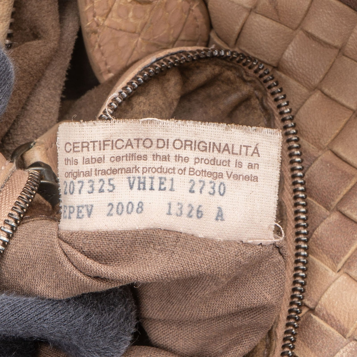 Bottega Veneta Intrecciato leren schoudertas met zebraprint