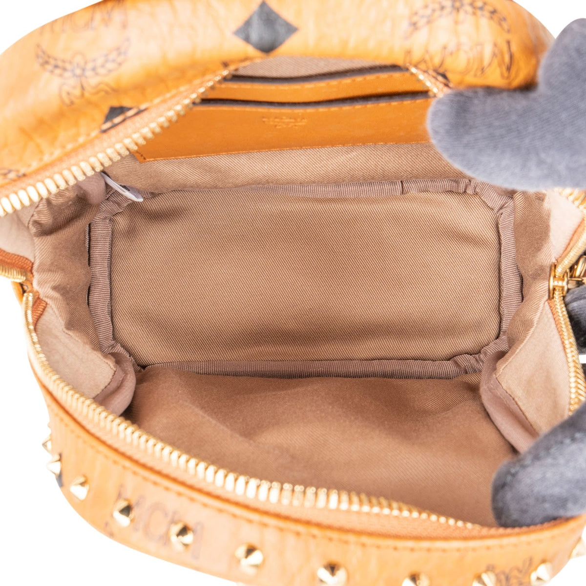 MCM Monogram Visetos Stark Studded Mini Rucksack, Bild 8 von 10