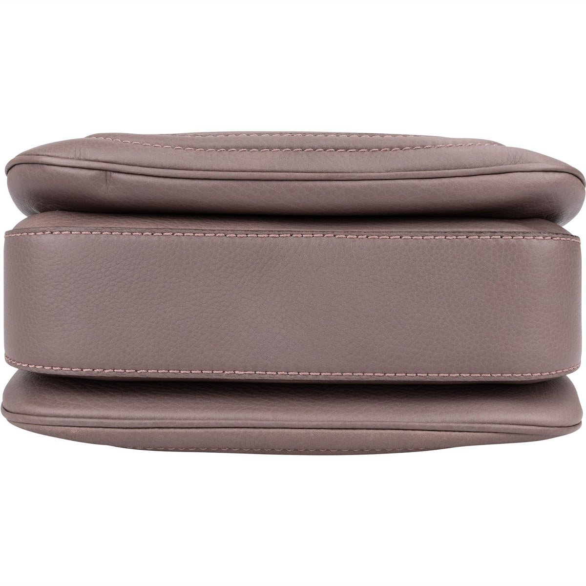 Gucci New Bamboo Top Handle aus fliederfarbenem genarbtem Leder – Ansicht 7