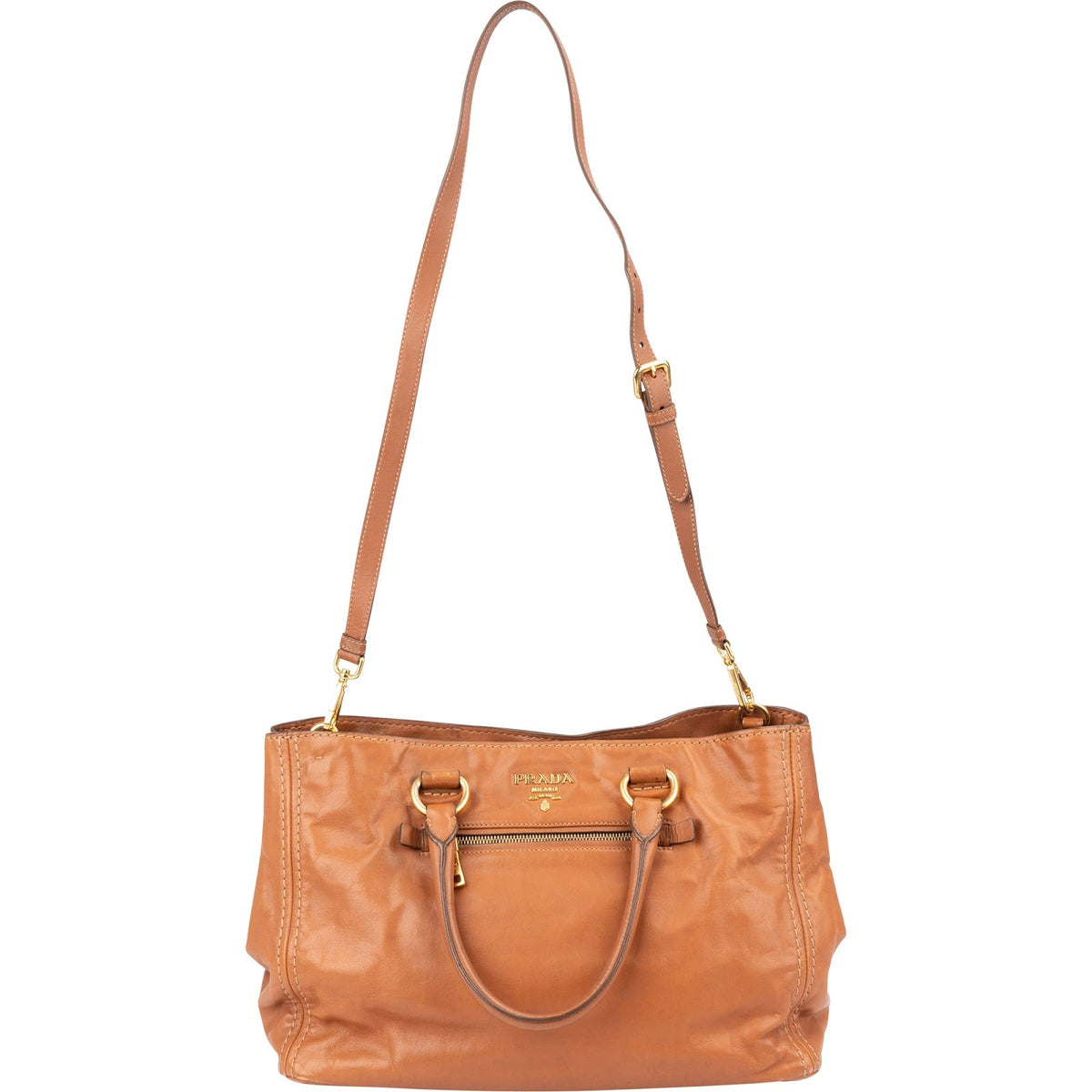 Prada 2Way Tote aus Vitello-Leder – Ansicht 6