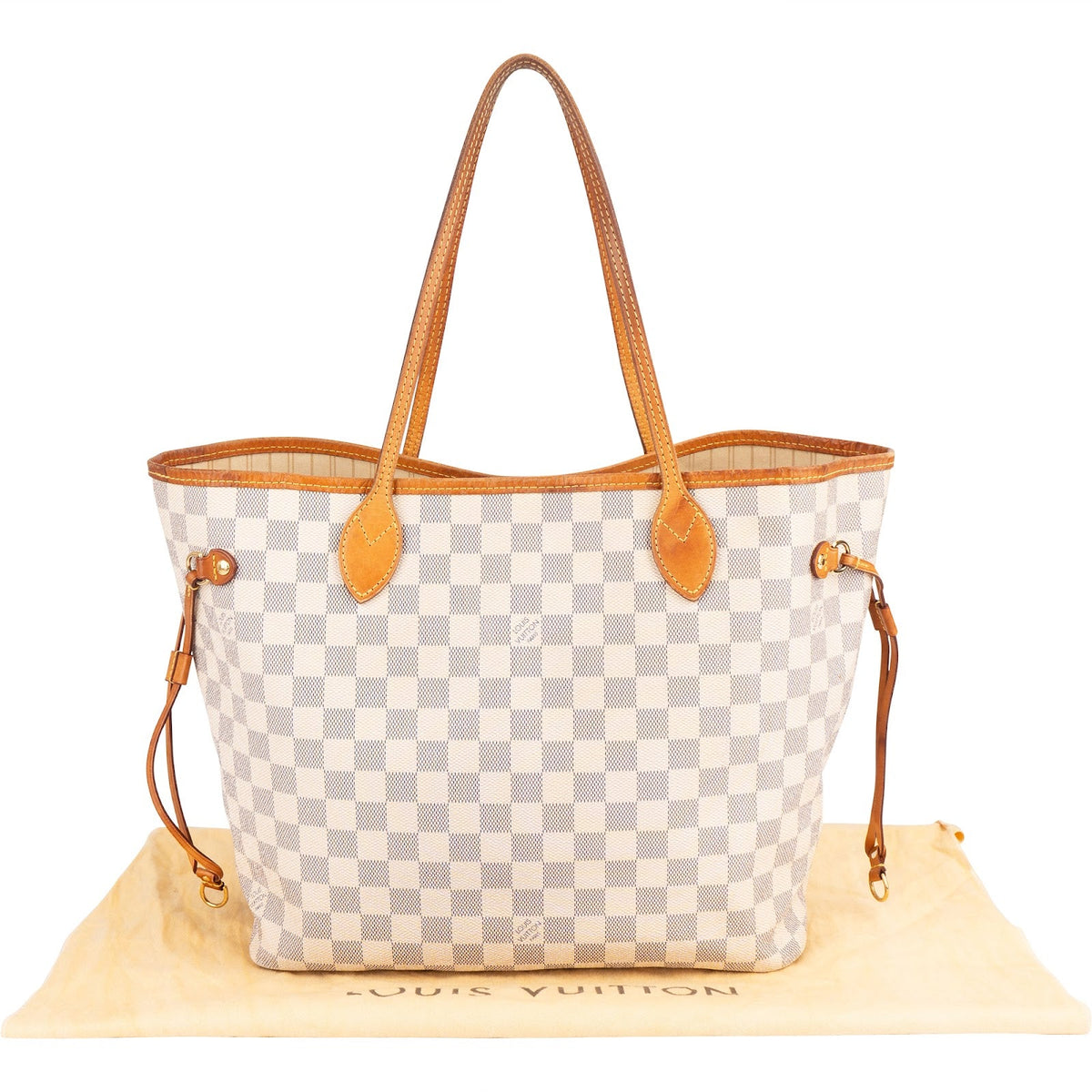 Louis Vuitton Damier Azur Neverfull MM Schultertasche, Bild 2 von 11