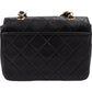 Chanel Quilted Lambskin 24K Gold Mini Square Single Flap Crossbody Bag