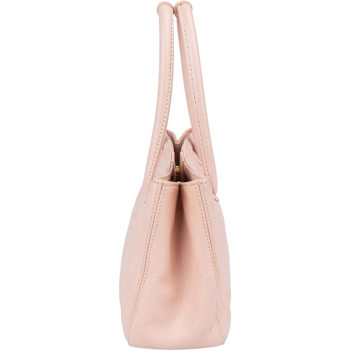 Borsa tote Chanel Triple CC Small in pelle Caviar