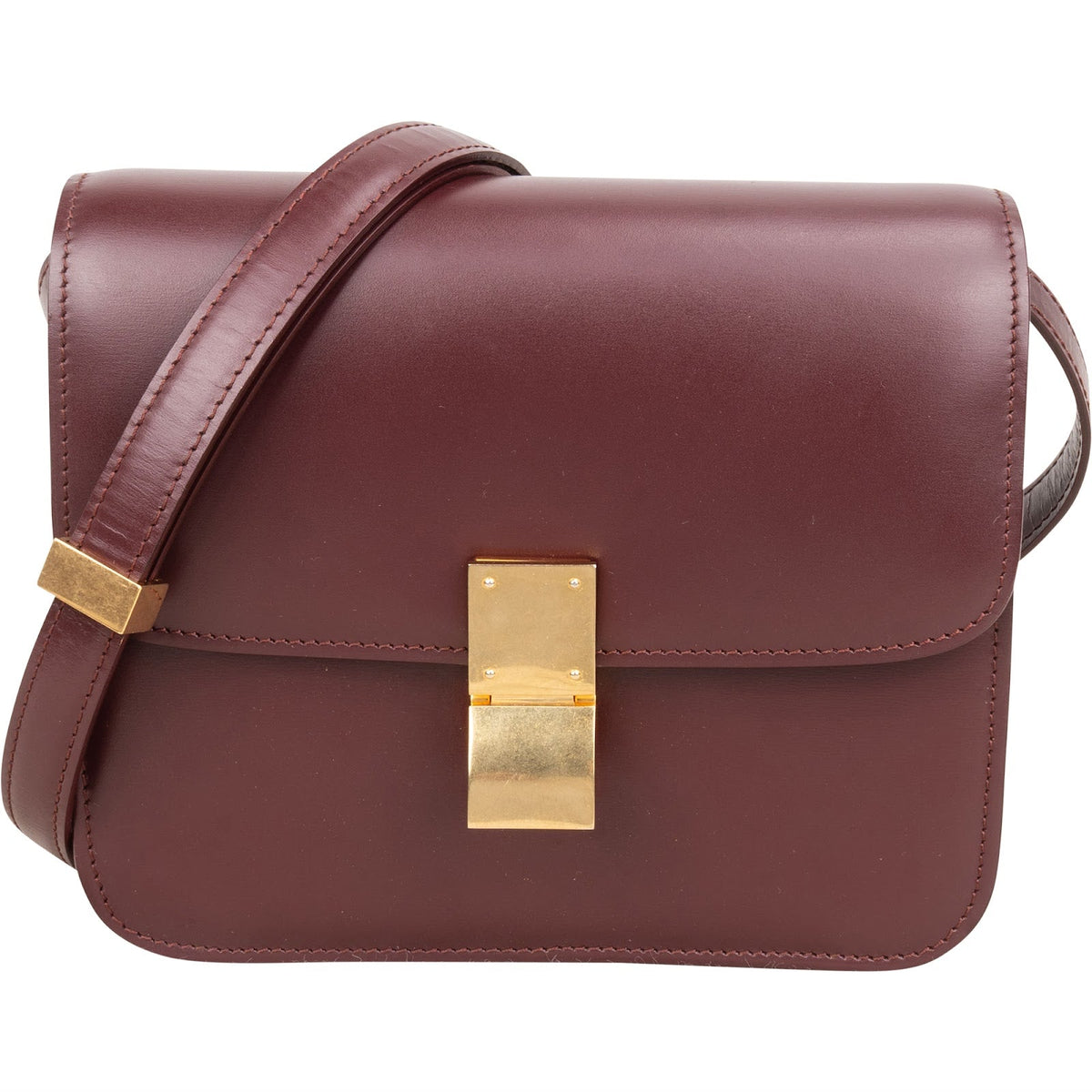 Bolso bandolera pequeño Celine Classic Box de piel de becerro