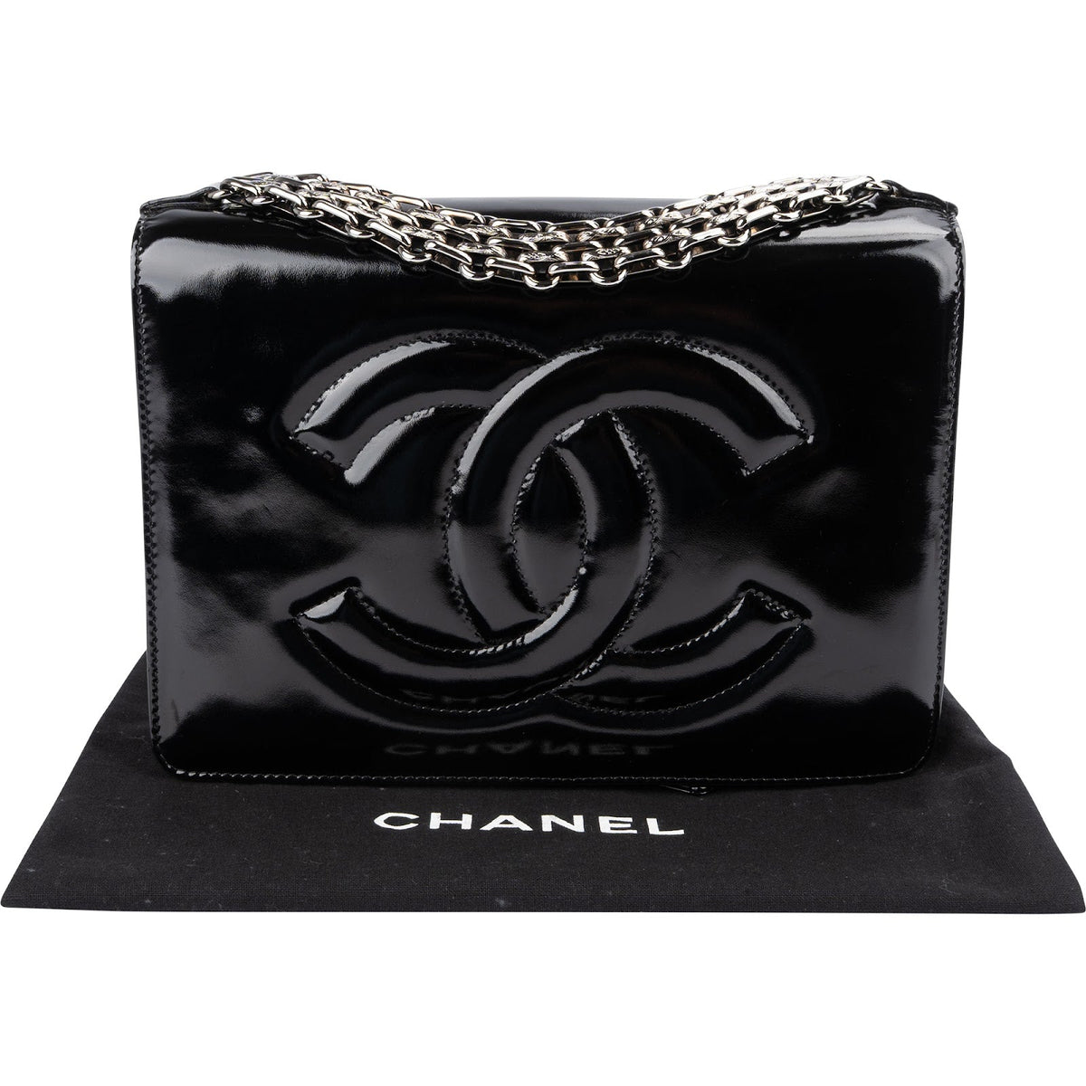 Sac à main Chanel Timeless CC Flap en cuir verni