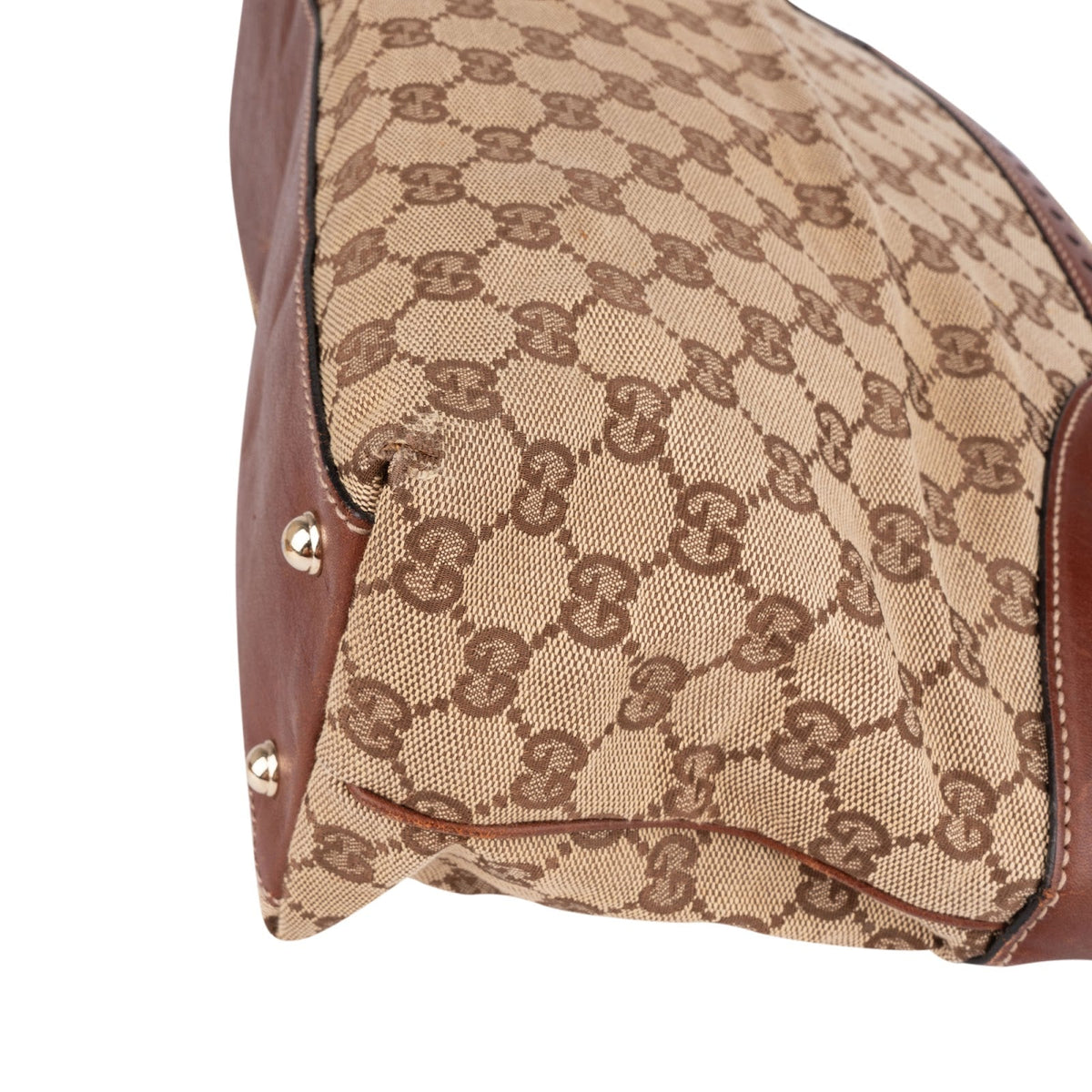 Gucci Monogram GG Canvas Woven Handle Babouska Tote, Bild 8 von 11