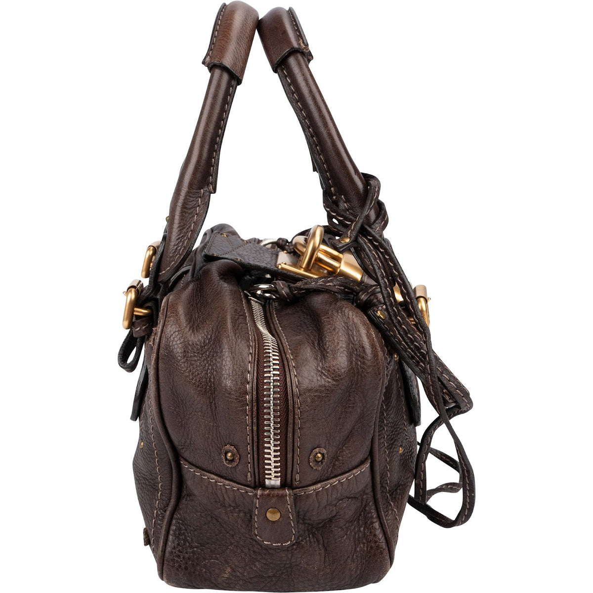 Chloé Braun Leder Paddington Handtasche, Bild 3 von 10