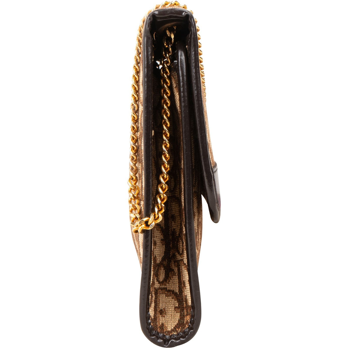 Bolso de hombro vintage con cadena Christian Dior en lona Monogram Oblique