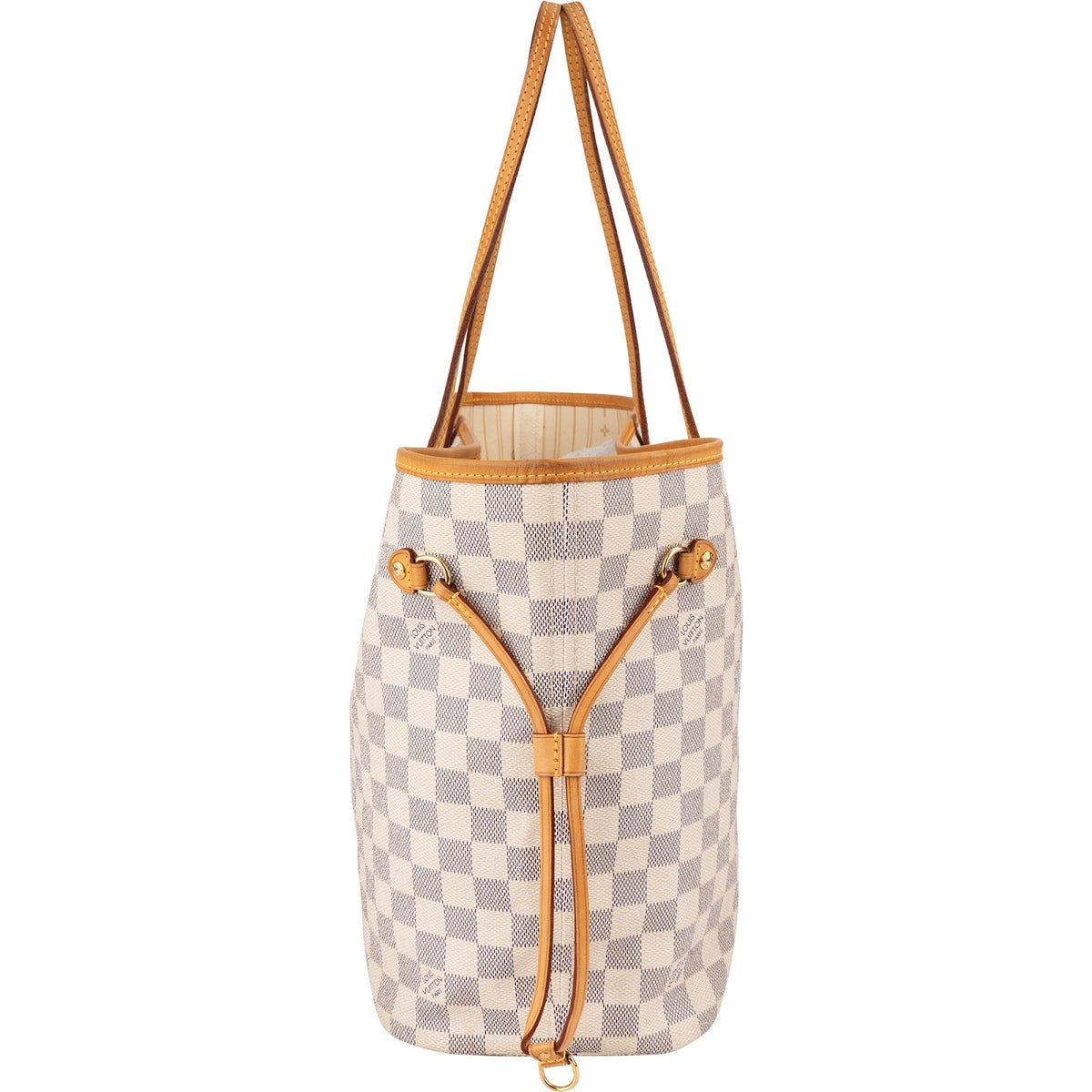 Borsa a spalla Louis Vuitton Neverfull MM in tela Monogram Damier Azur