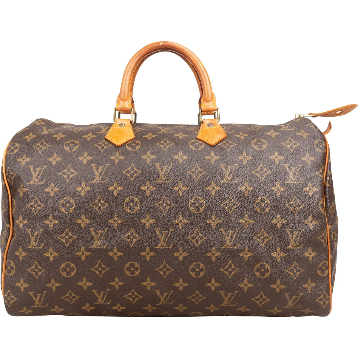 Louis Vuitton Monogram Canvas Speedy 40 aus Monogram Canvas und Vachetta-Leder – Vorderansicht