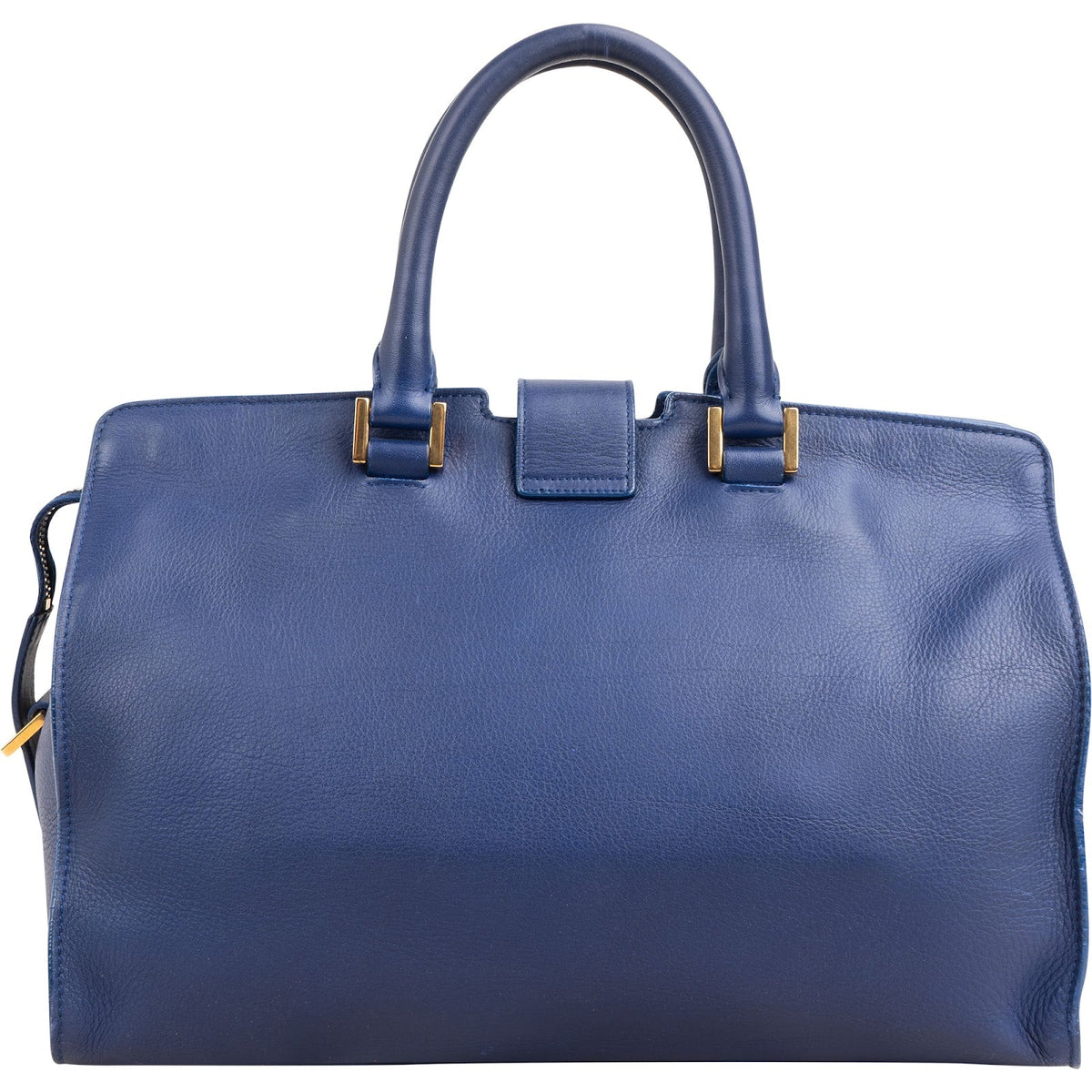 Yves Saint Laurent Cabas Chyc-handtas van blauw kalfsleren
