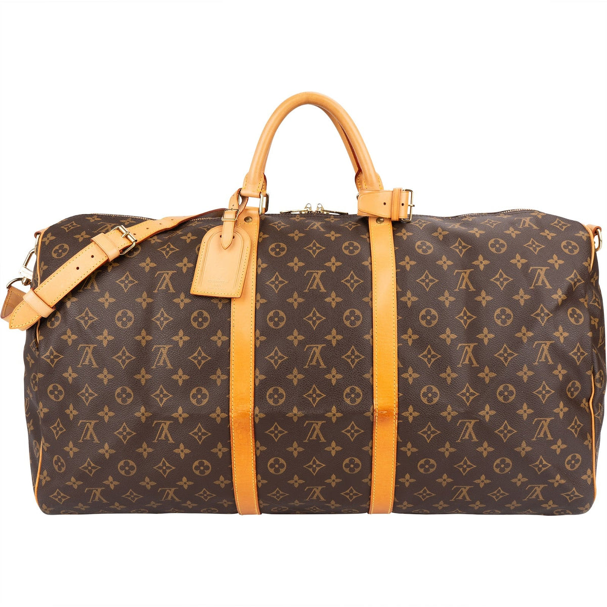 Louis Vuitton Canvas Keepall 60 Bandoulière Reisetasche, Bild 4 von 9