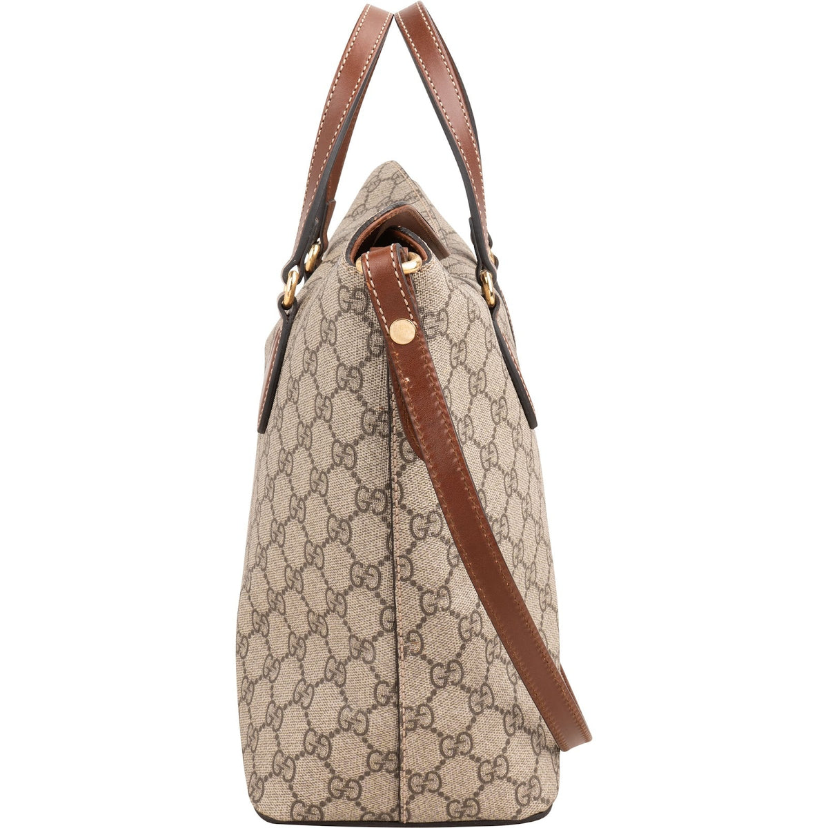 Gucci Monogram GG Supreme Canvas Linea A Foldover Tote, Bild 4 von 14