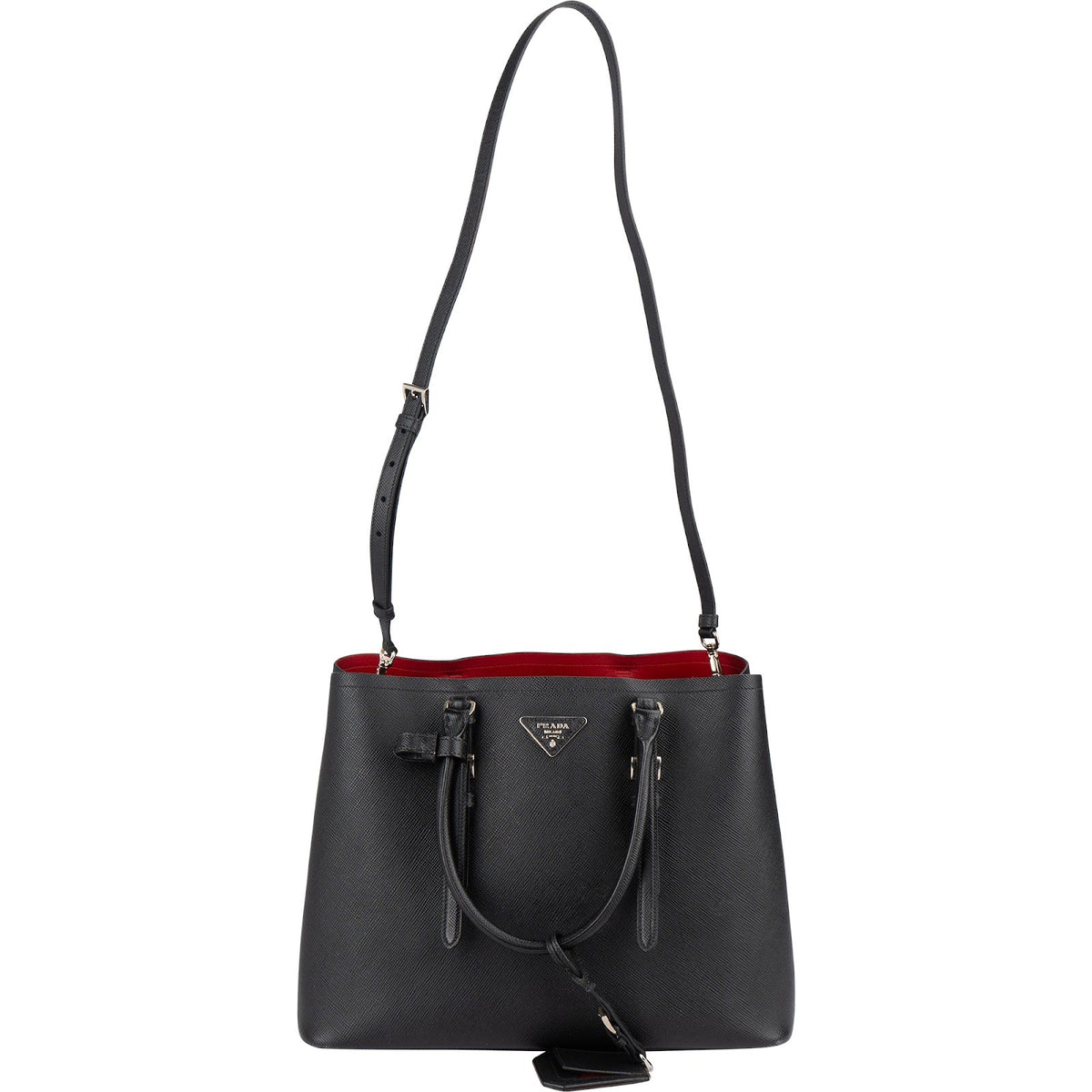 Prada Saffiano Leder Cuir Double Tote, Bild 6 von 10