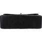 Chanel Quilted Caviar Leather Palladium Jumbo Double Flap Crossbody Bag