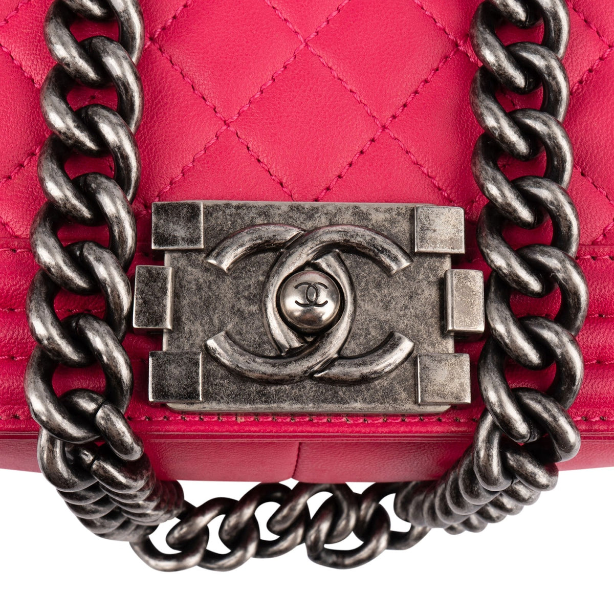 Chanel Gewatteerde Lamsleren Single Flap Boy Crossbodytas