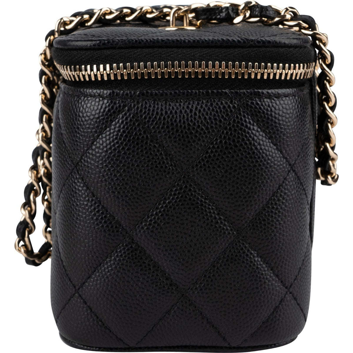Chanel Quilted Caviar Leather Vanity Case Crossbody Bag