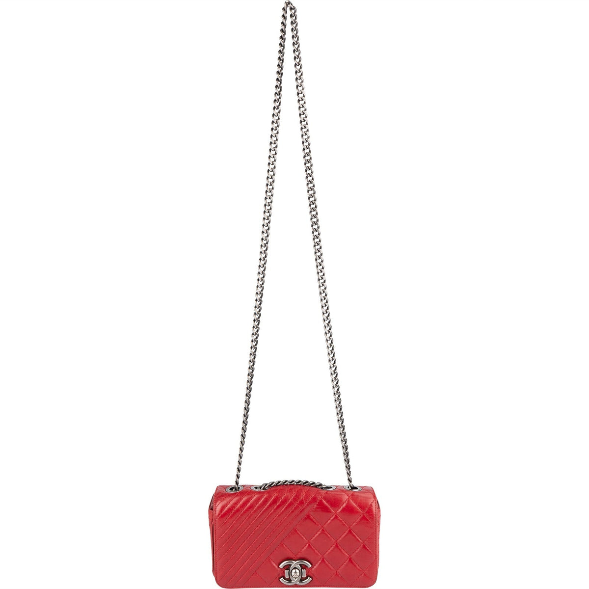 Chanel Quilted Calfskin Leather Boy Single Flap Crossbody Bag