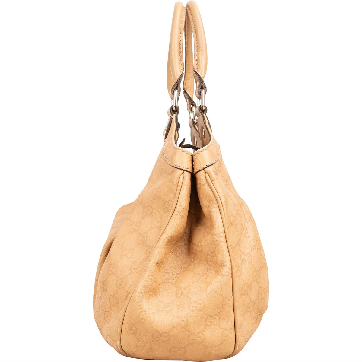 Bolso de mano Gucci Sukey en piel Guccissima beige