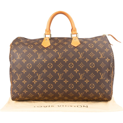 Louis Vuitton Monogram Canvas Speedy 40 Handbag