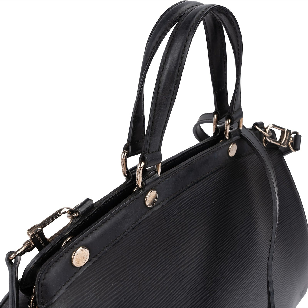 Sac à main Louis Vuitton Brea MM en cuir Epi noir