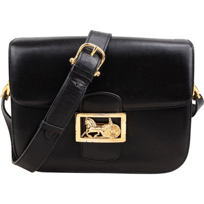 Sac à épaule Celine Triomphe en cuir de veau box