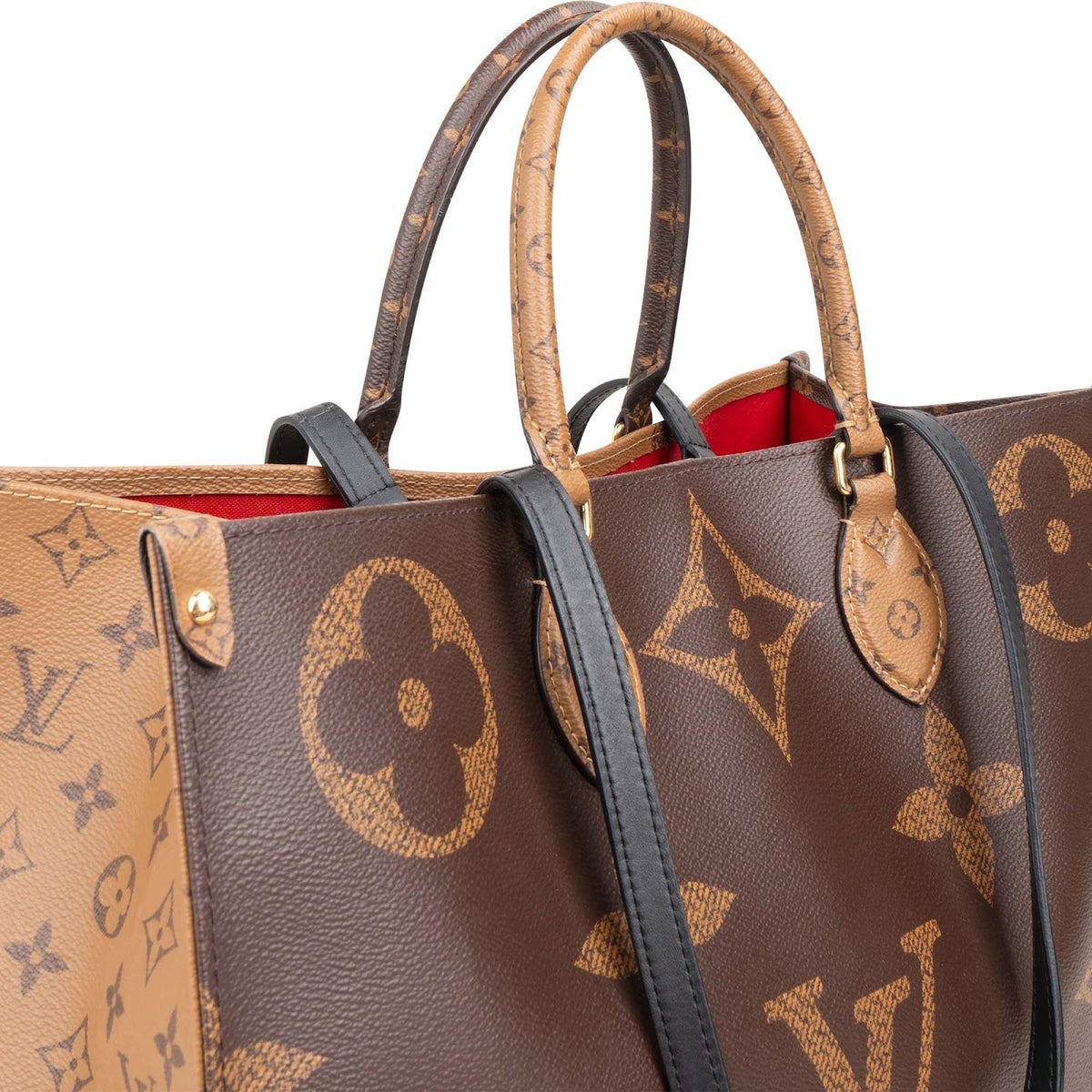 Borsa Louis Vuitton OnTheGo GM in tela Monogram Giant Reverse