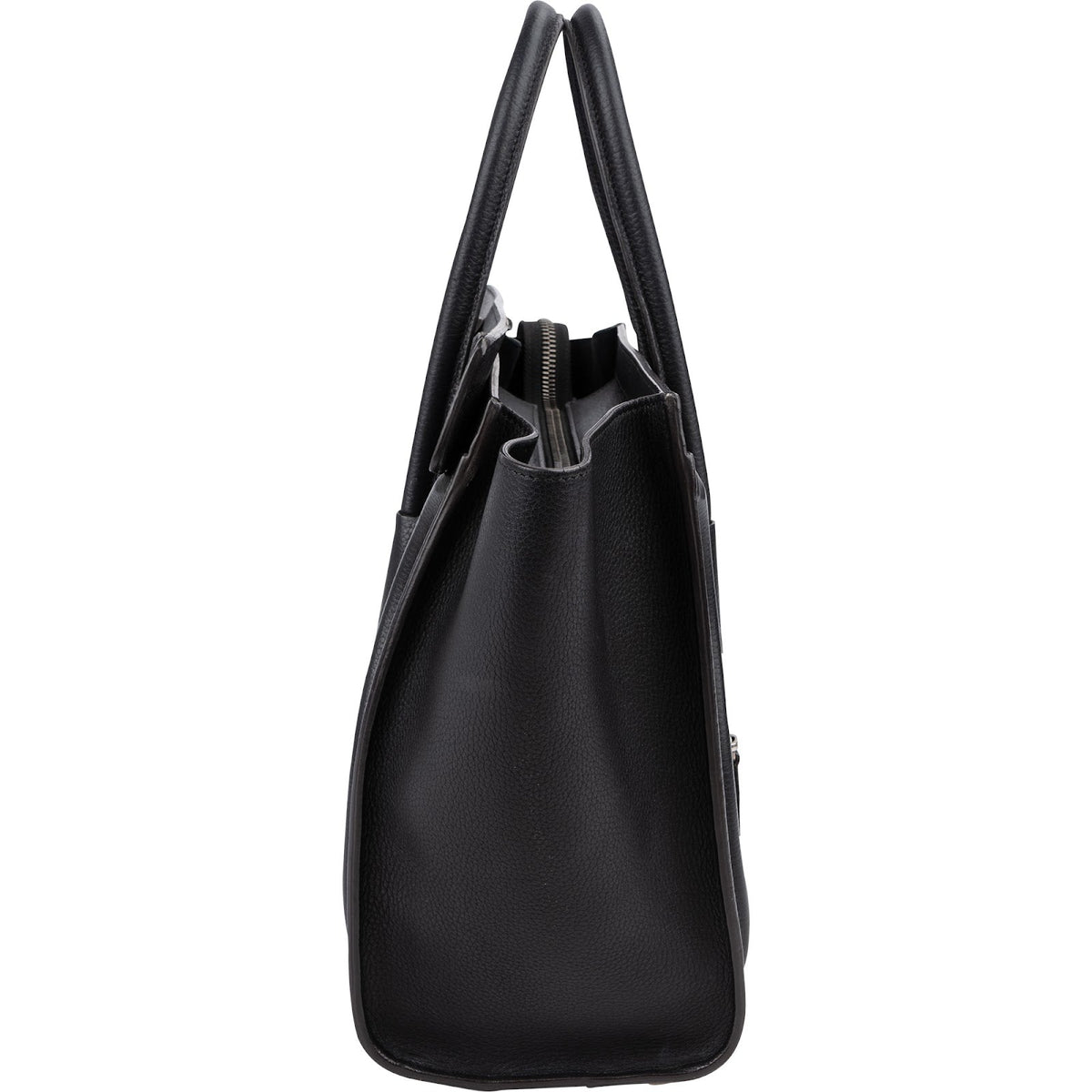 Sac à main Luggage Céline en cuir grainé noir
