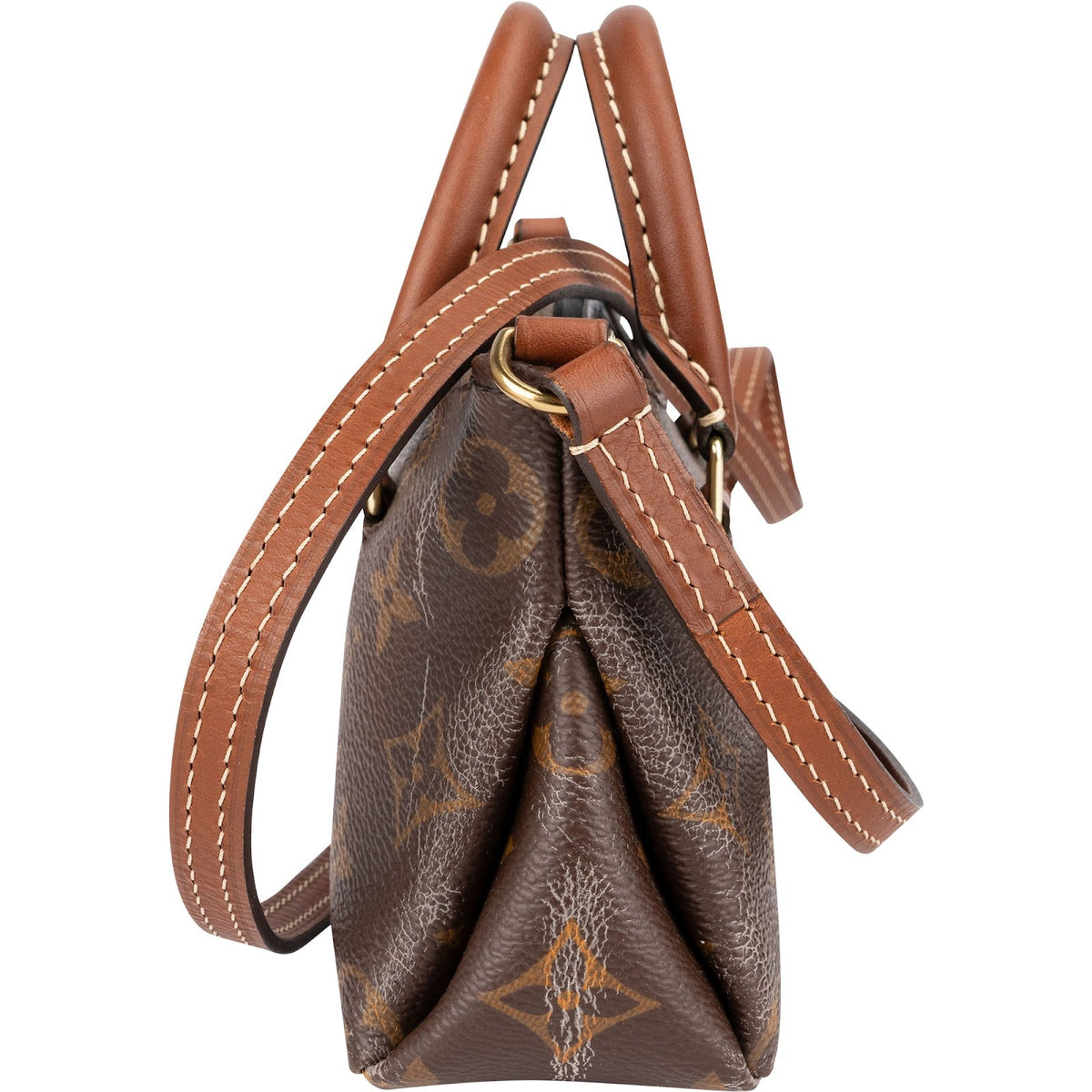 Louis Vuitton Noir Leder Nano Pallas Umhängetasche, Bild 6 von 12