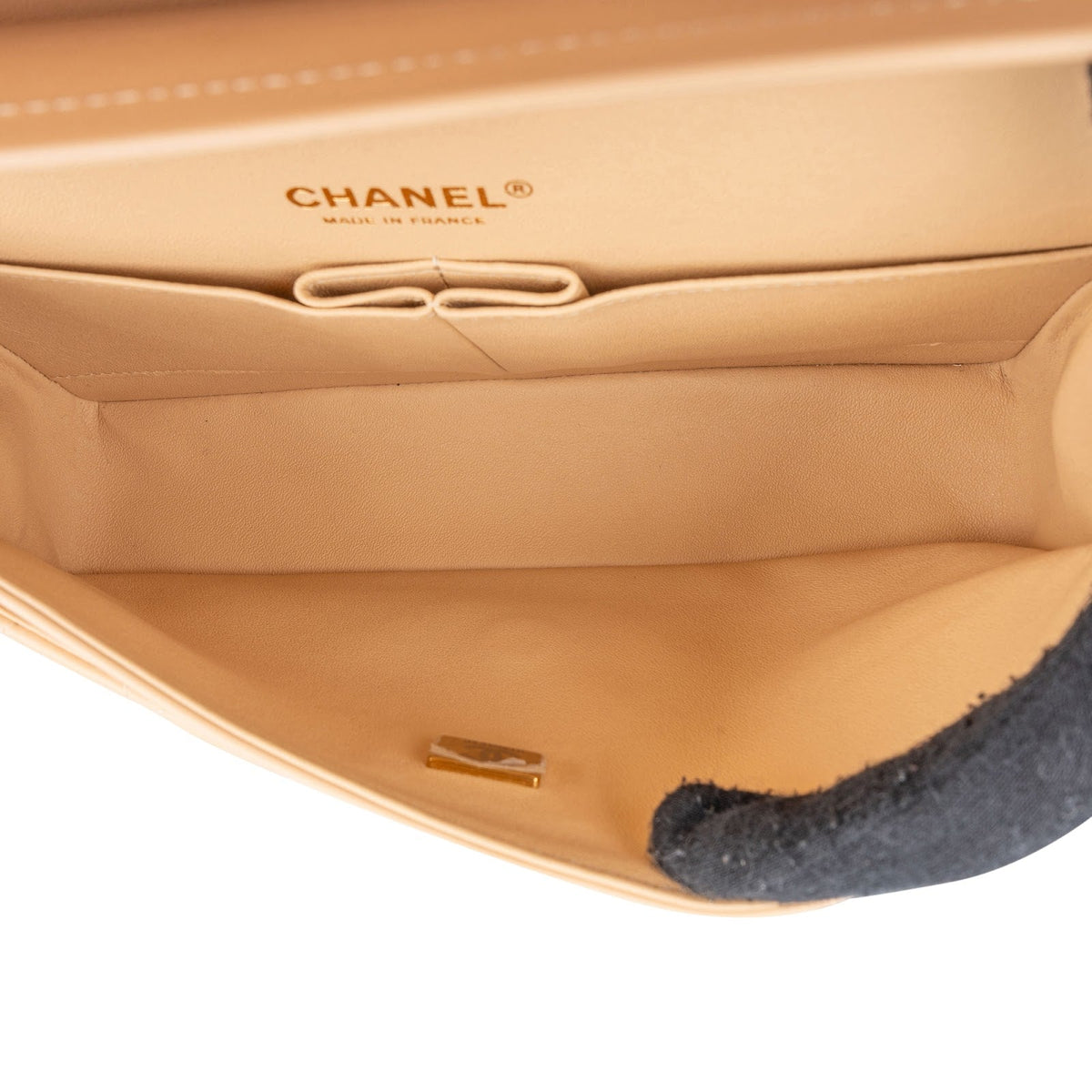 Chanel Lammleder Medium Double Flap Schultertasche, Bild 14 von 15