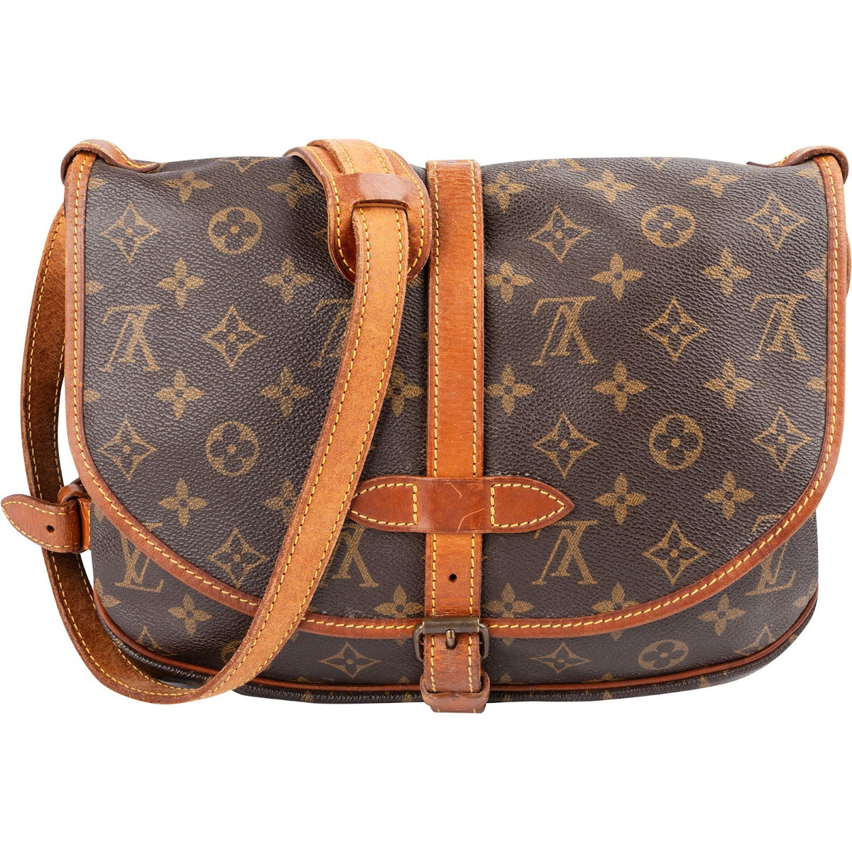 Louis Vuitton Monogram Canvas Saumur 30 crossbody tas