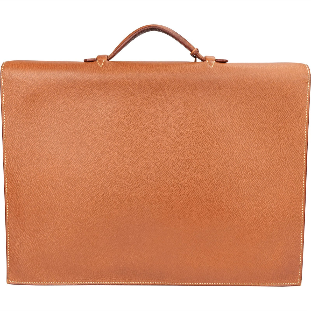Sac business Hermès Sac à dépêches en cuir Courchevel marron