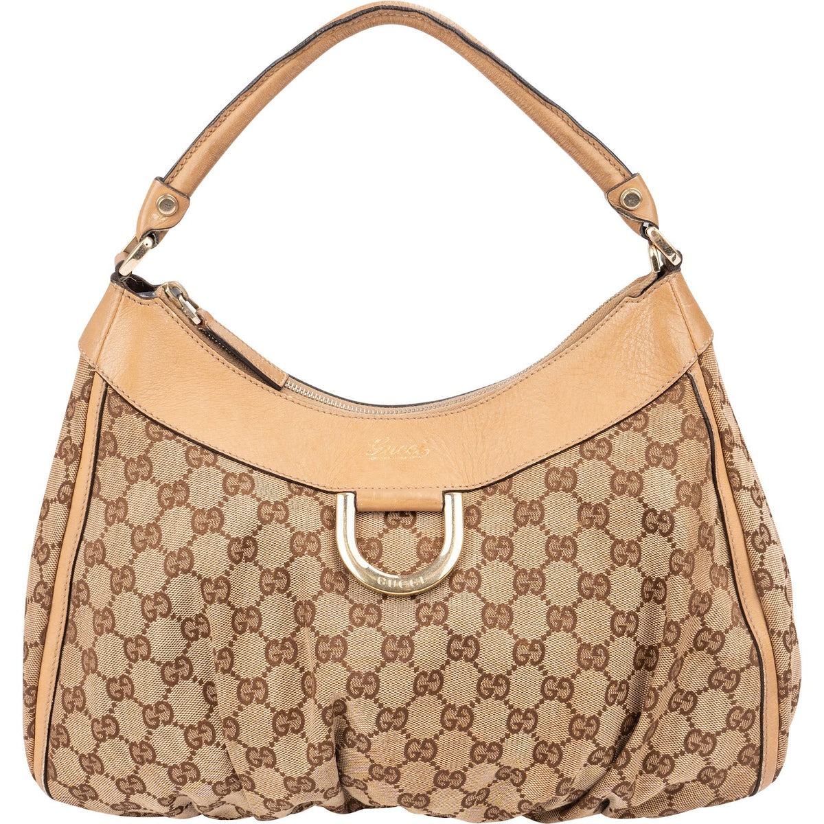 Gucci Abbey D-Ring aus GG Canvas – Vorderansicht