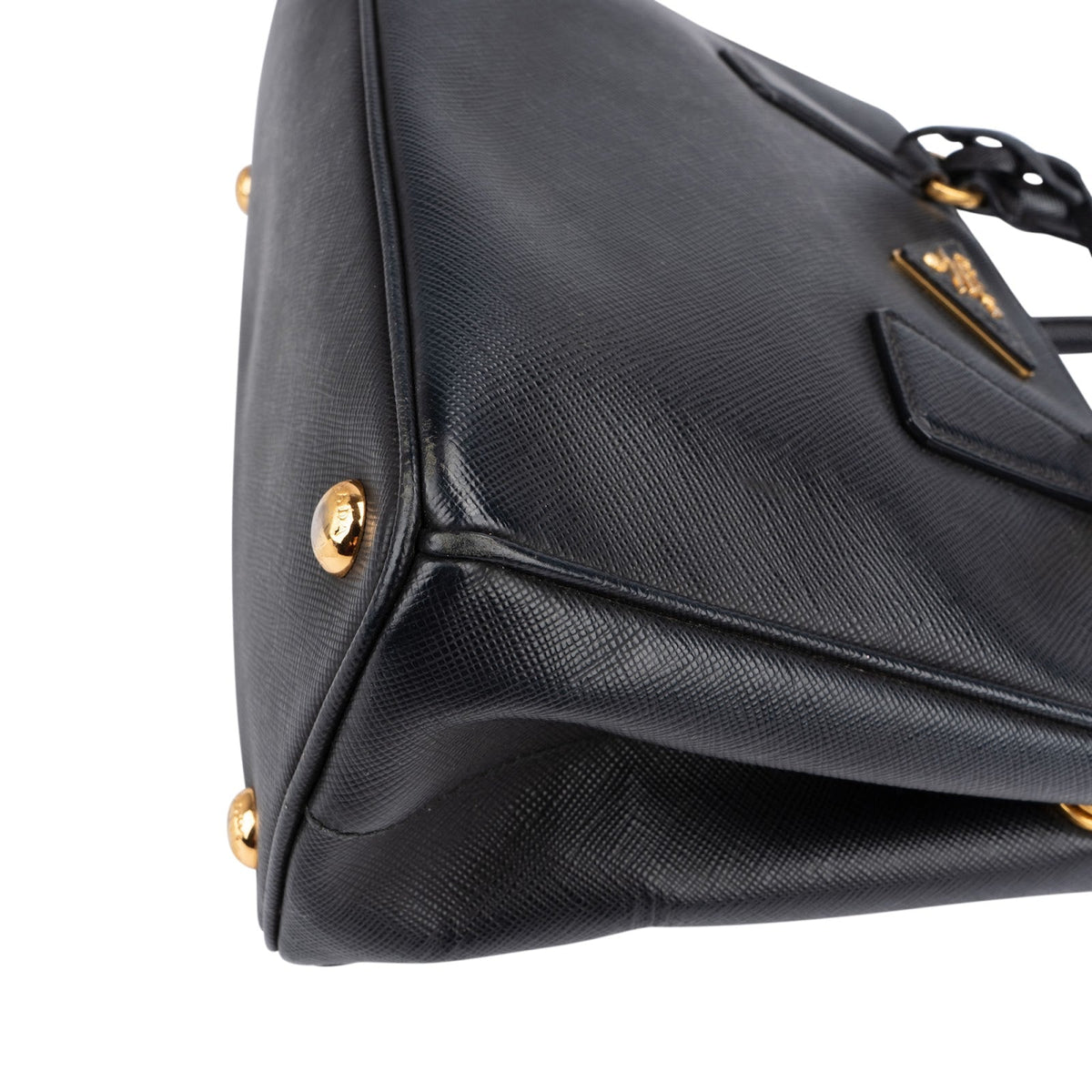 Prada Small Galleria aus schwarzem Saffiano-Leder – Ansicht 7