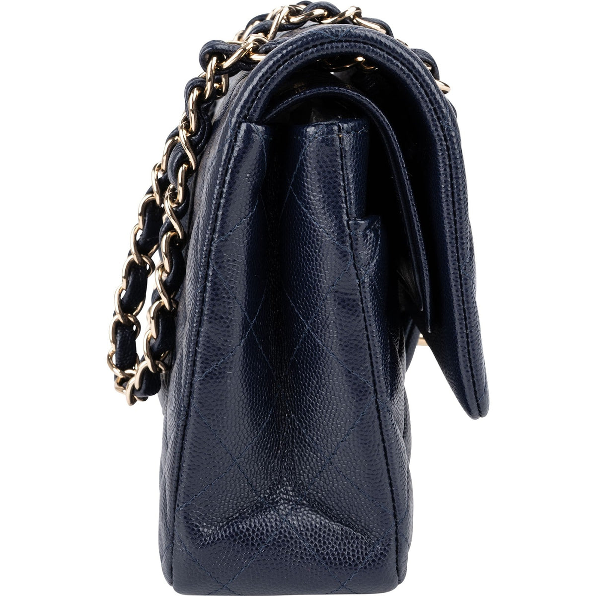 Chanel Caviar Medium Gold Double Flap Schultertasche, Bild 3 von 14