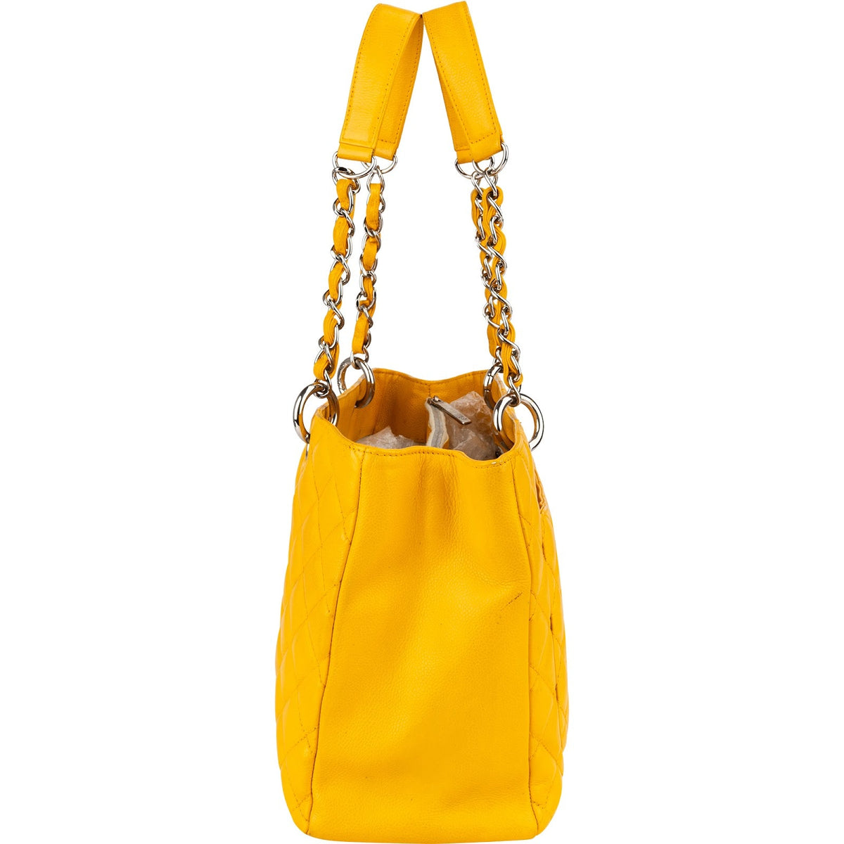 Chanel Maxi Grand Shopping CC Tote schoudertas van gewatteerd kaviaarkalfsleer