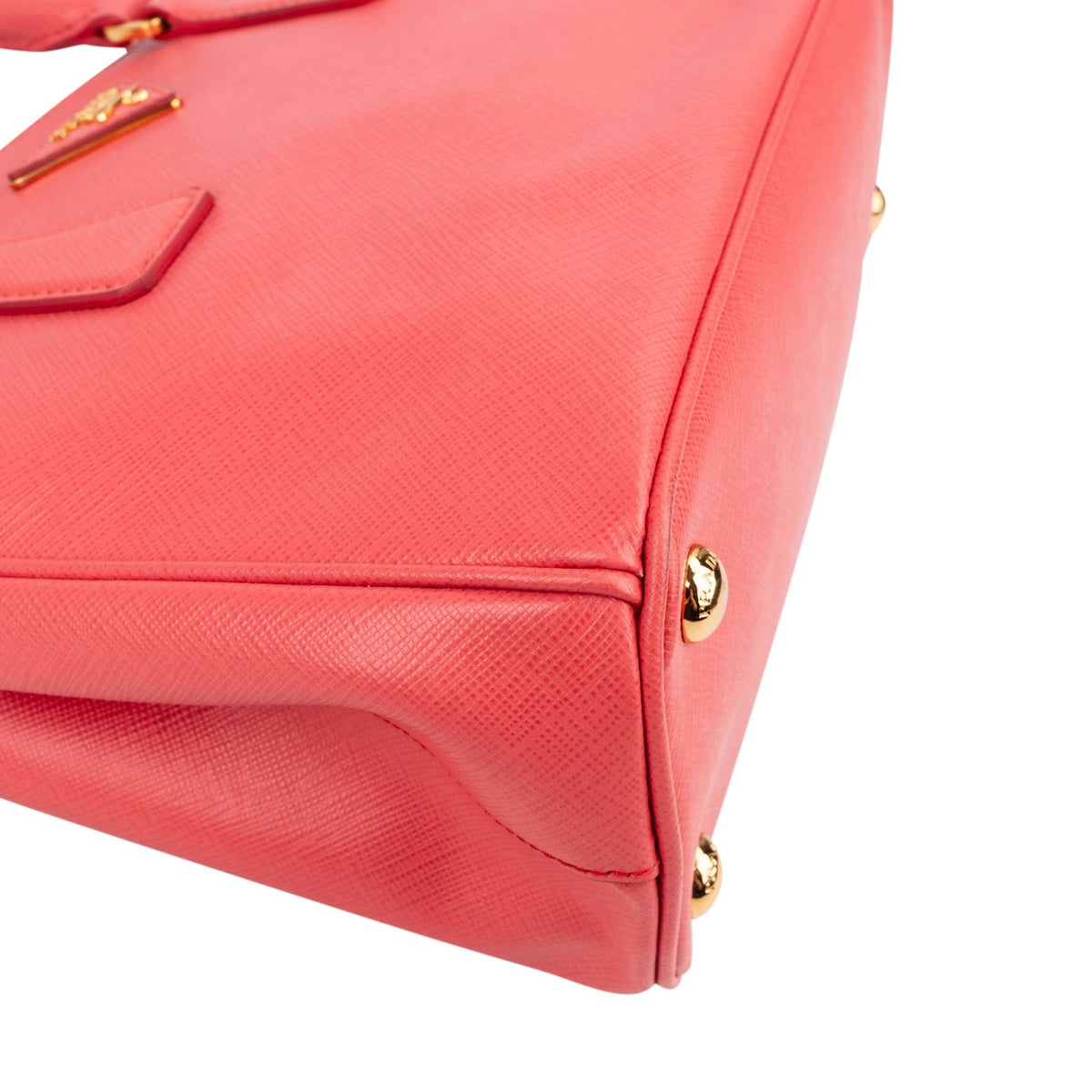 Bolso pequeño Galleria de Prada en piel Saffiano rosa