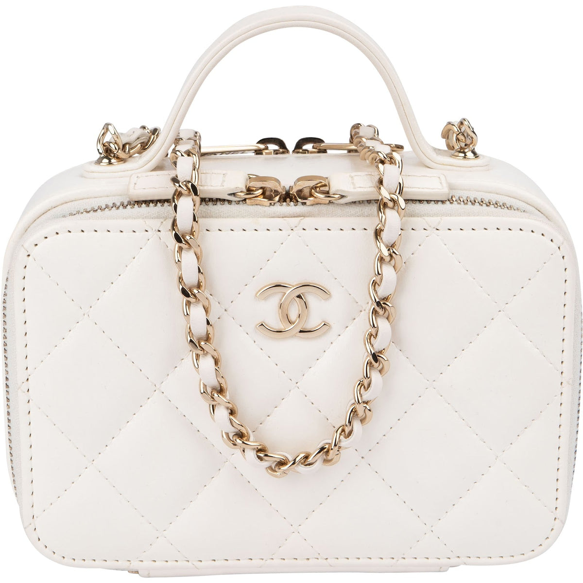 Chanel Vanity Chain aus Lammleder – Vorderansicht
