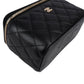 Chanel Quilted Caviar Leather Vanity Case Crossbody Bag