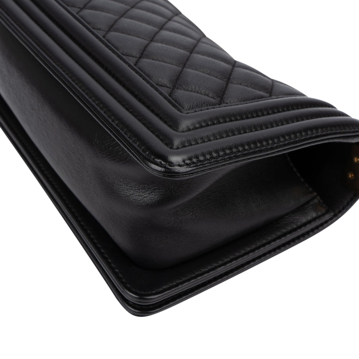 Bolso bandolera Chanel Boy Single Flap pequeño en piel de becerro acolchada