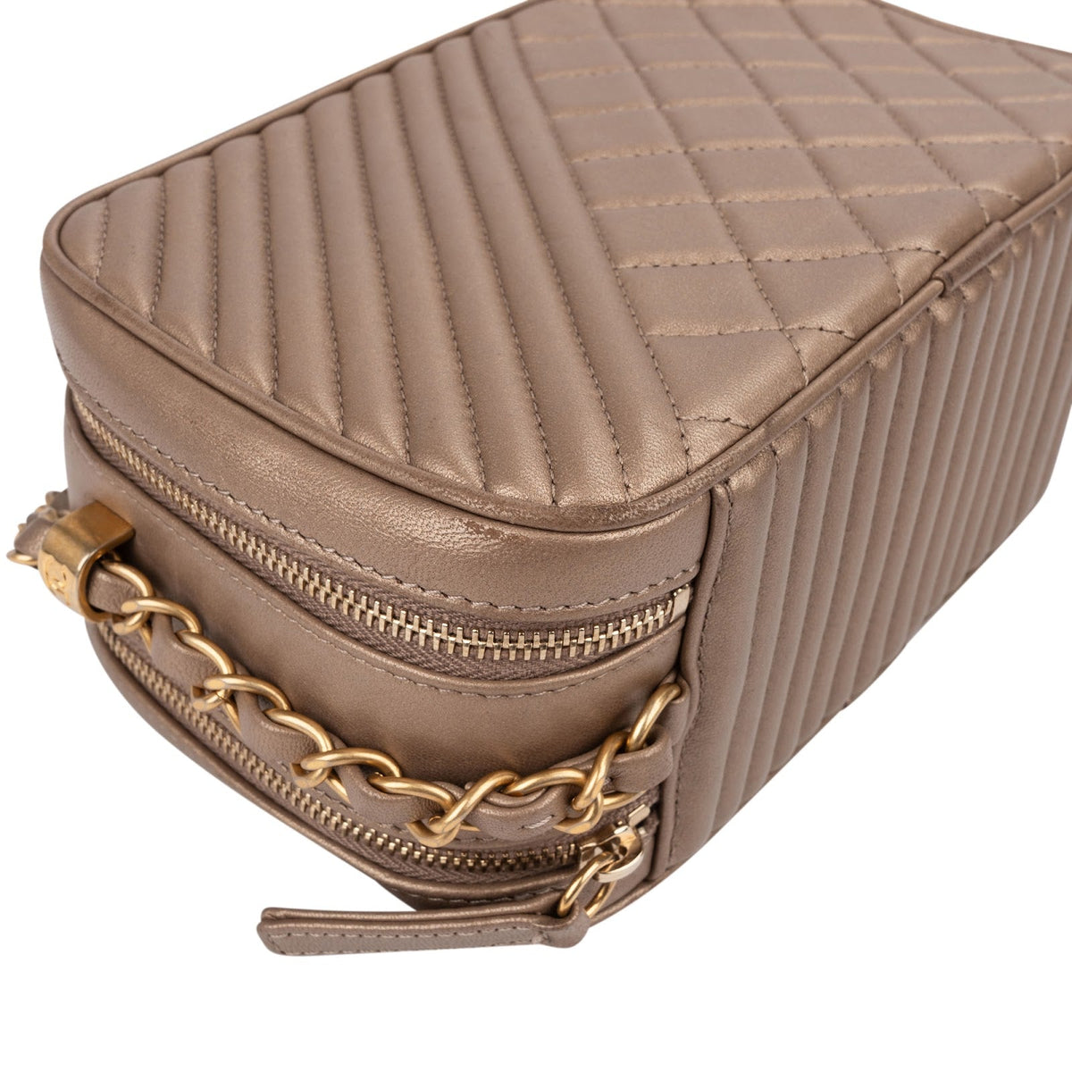Chanel Quilted Leather Camera Case Boy Crossbody Bag