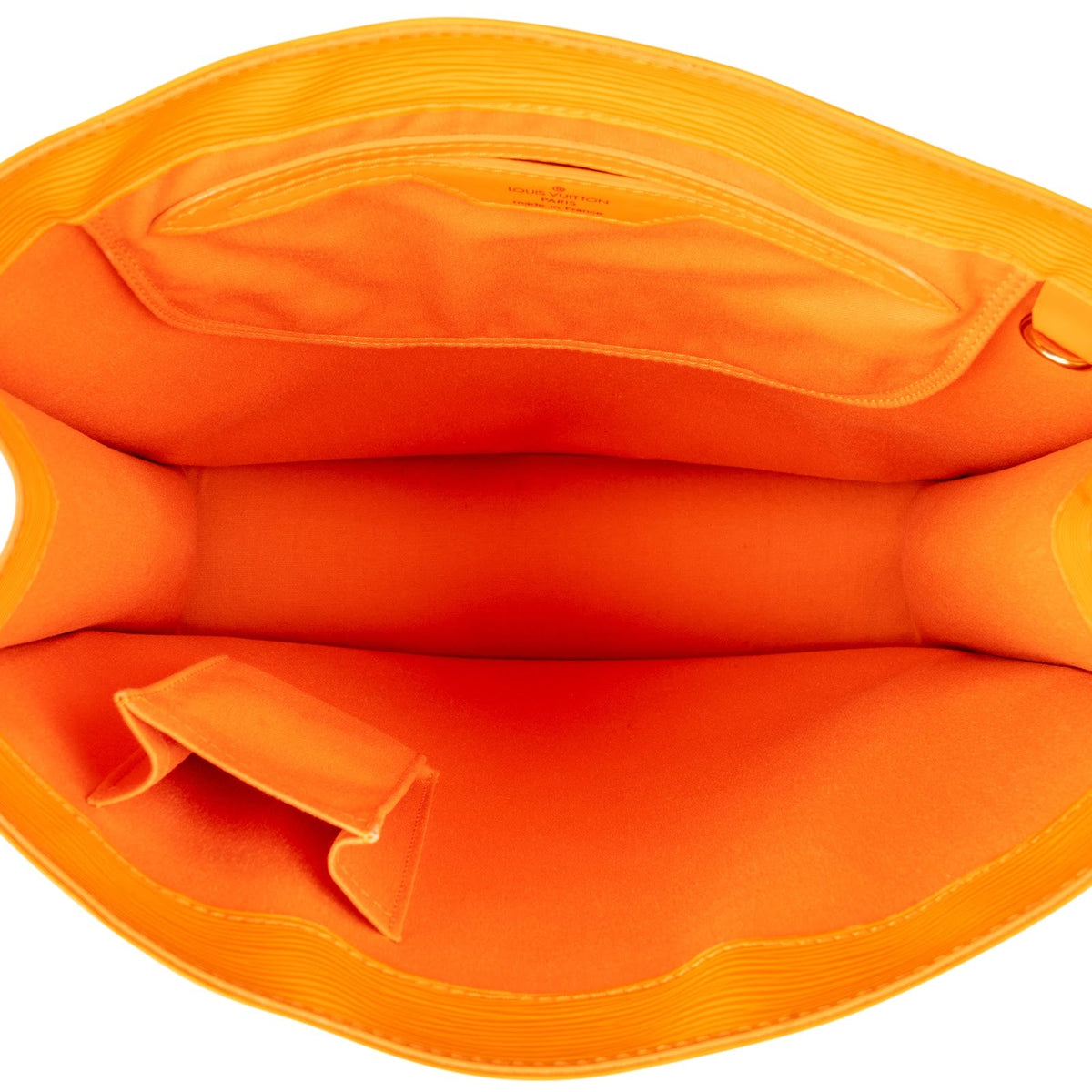 Louis Vuitton Orange Epi Leder Sac Plat Handtasche, Bild 8 von 10