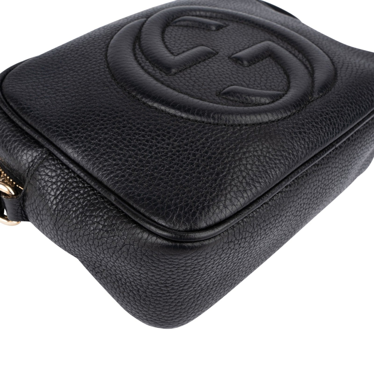Gucci Schwarz Leder Soho Disco Umhängetasche, Bild 7 von 12