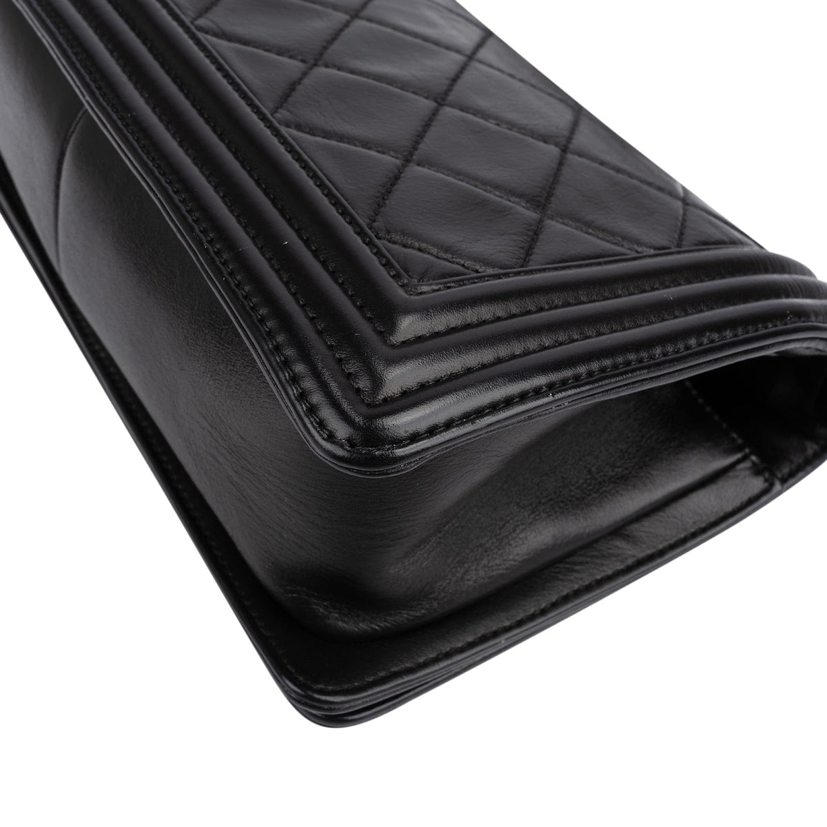 Chanel Boy Medium Single Flap aus gestepptem Lammleder – Ansicht 8