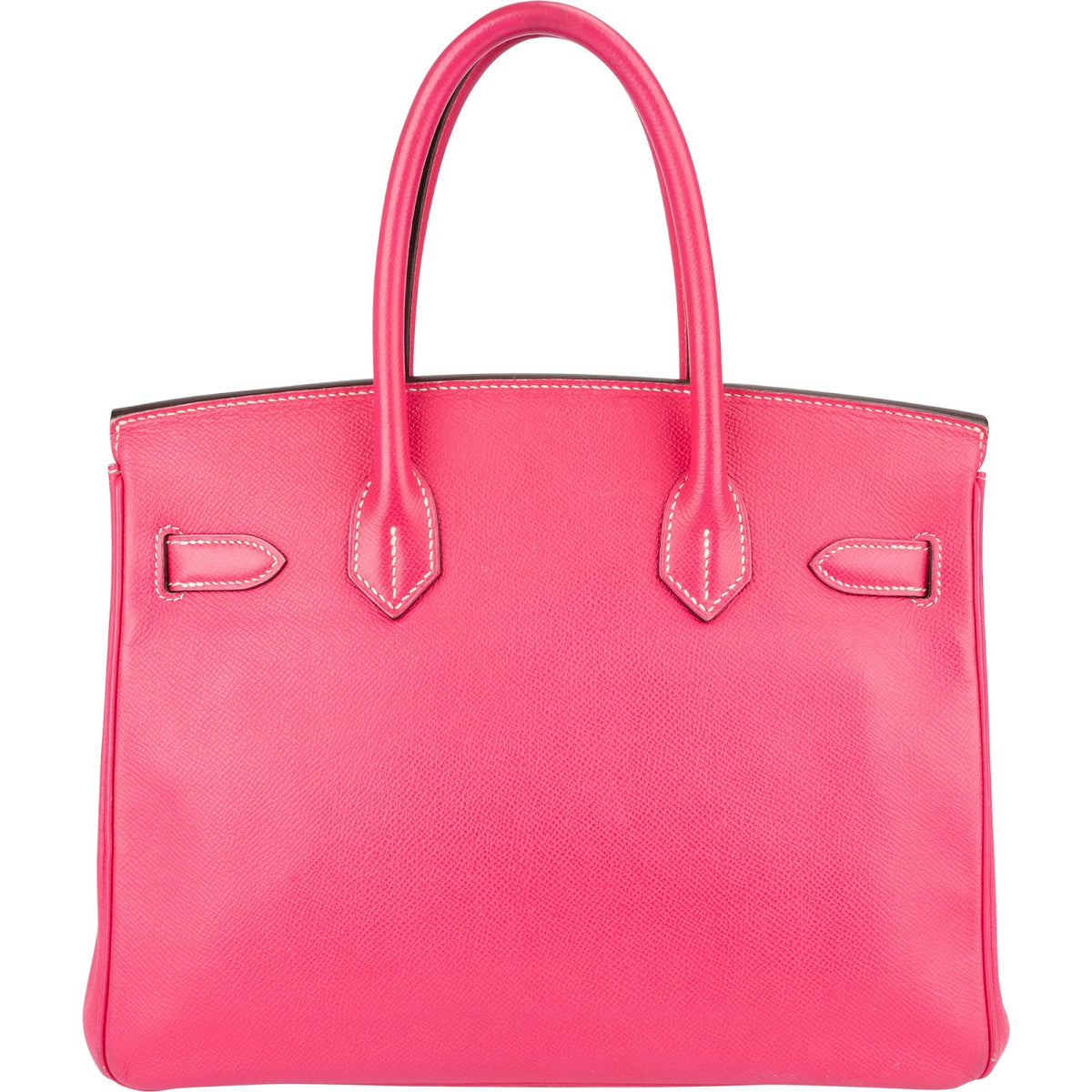Sac à main Hermès Birkin 30 en cuir Epsom rose bonbon et bijouterie palladium