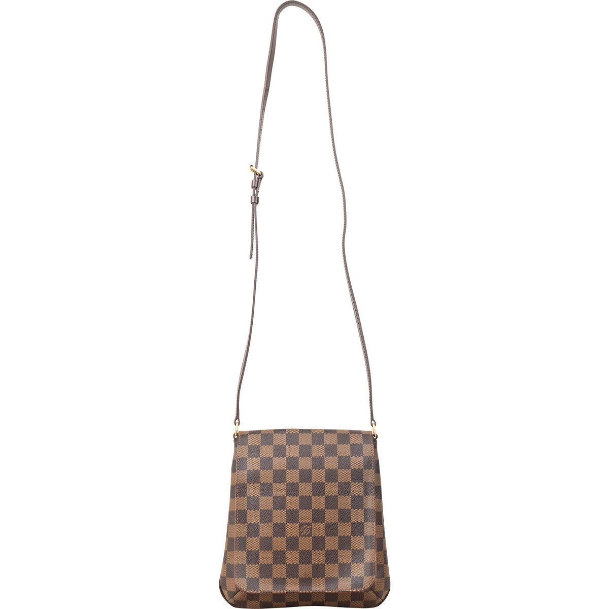 Sac bandoulière Louis Vuitton Musette Salsa PM en toile Monogram Damier Ébène