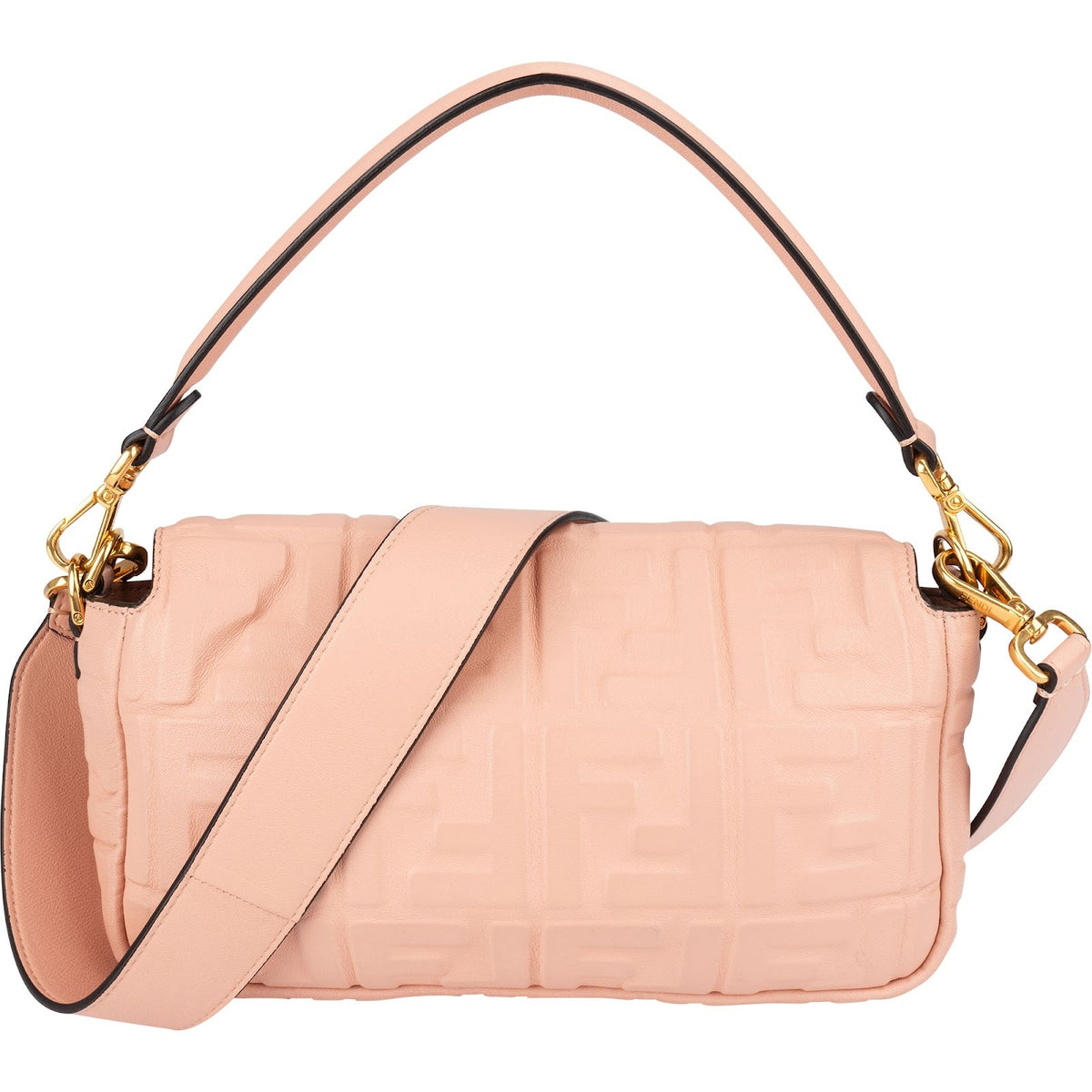 Fendi Embossed Monogram FF Leder Baguette Umhängetasche, Bild 5 von 13