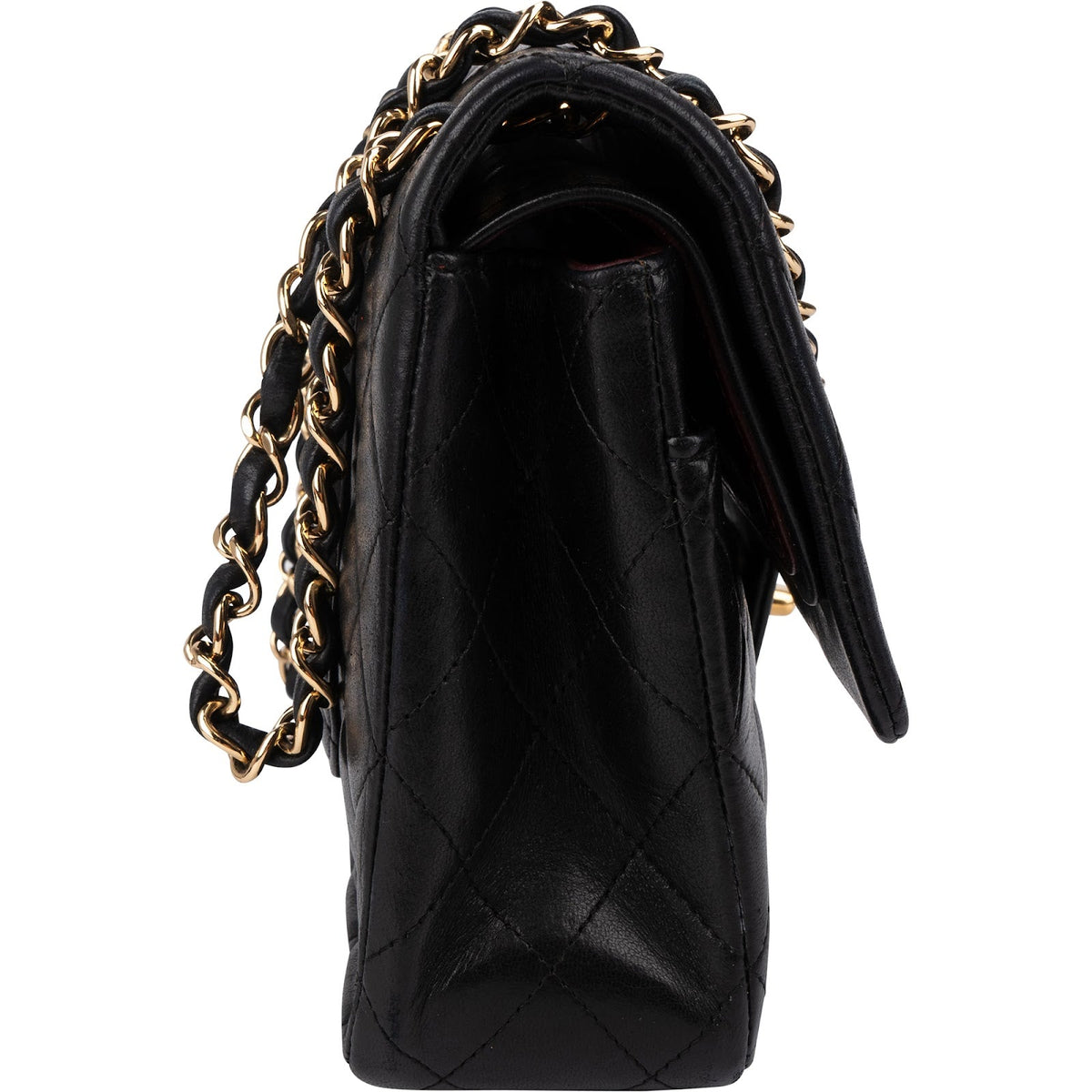 Chanel Medium Double Flap aus gestepptem Lammleder – Ansicht 3
