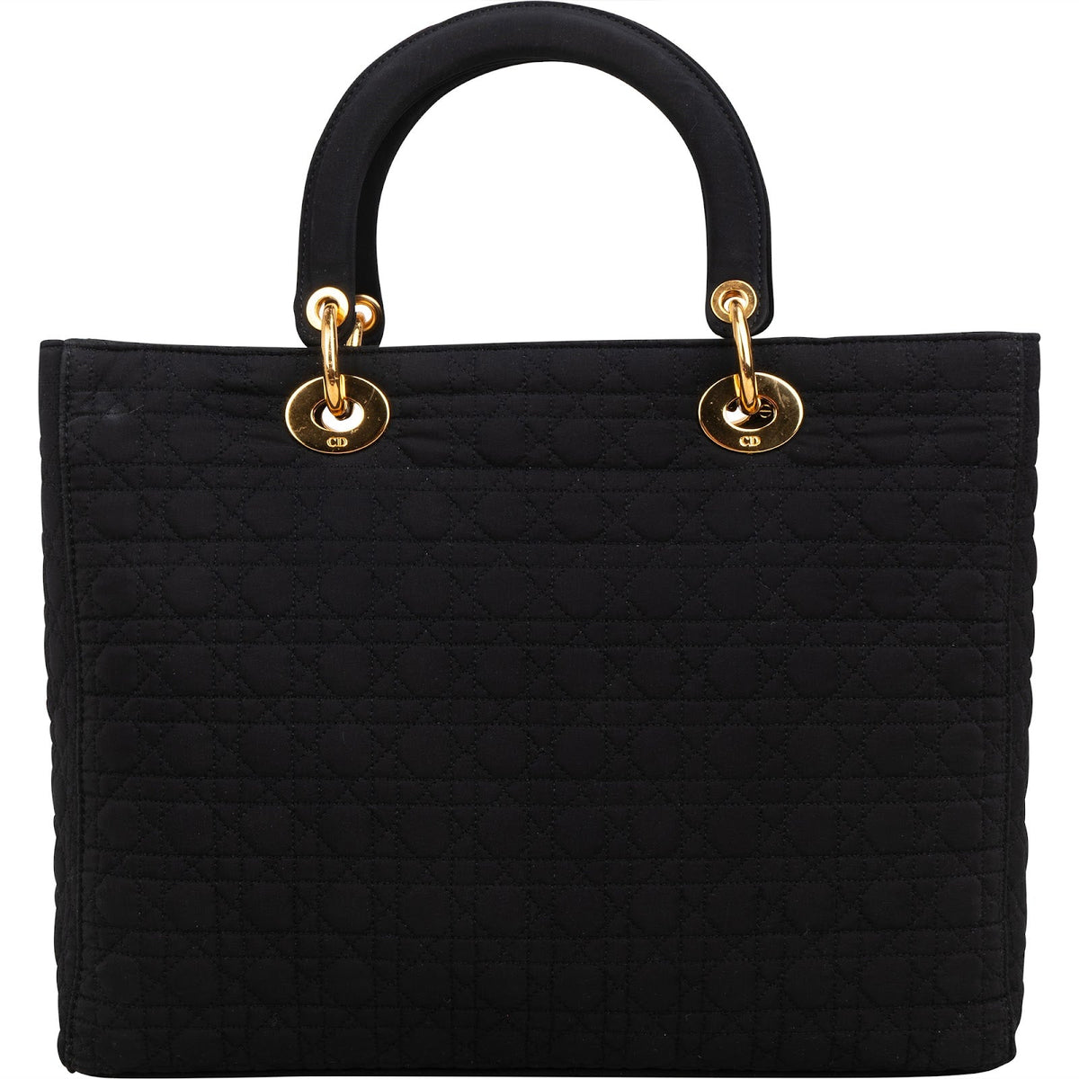 Bolso Lady Dior de nylon acolchado con motivo Cannage de Christian Dior
