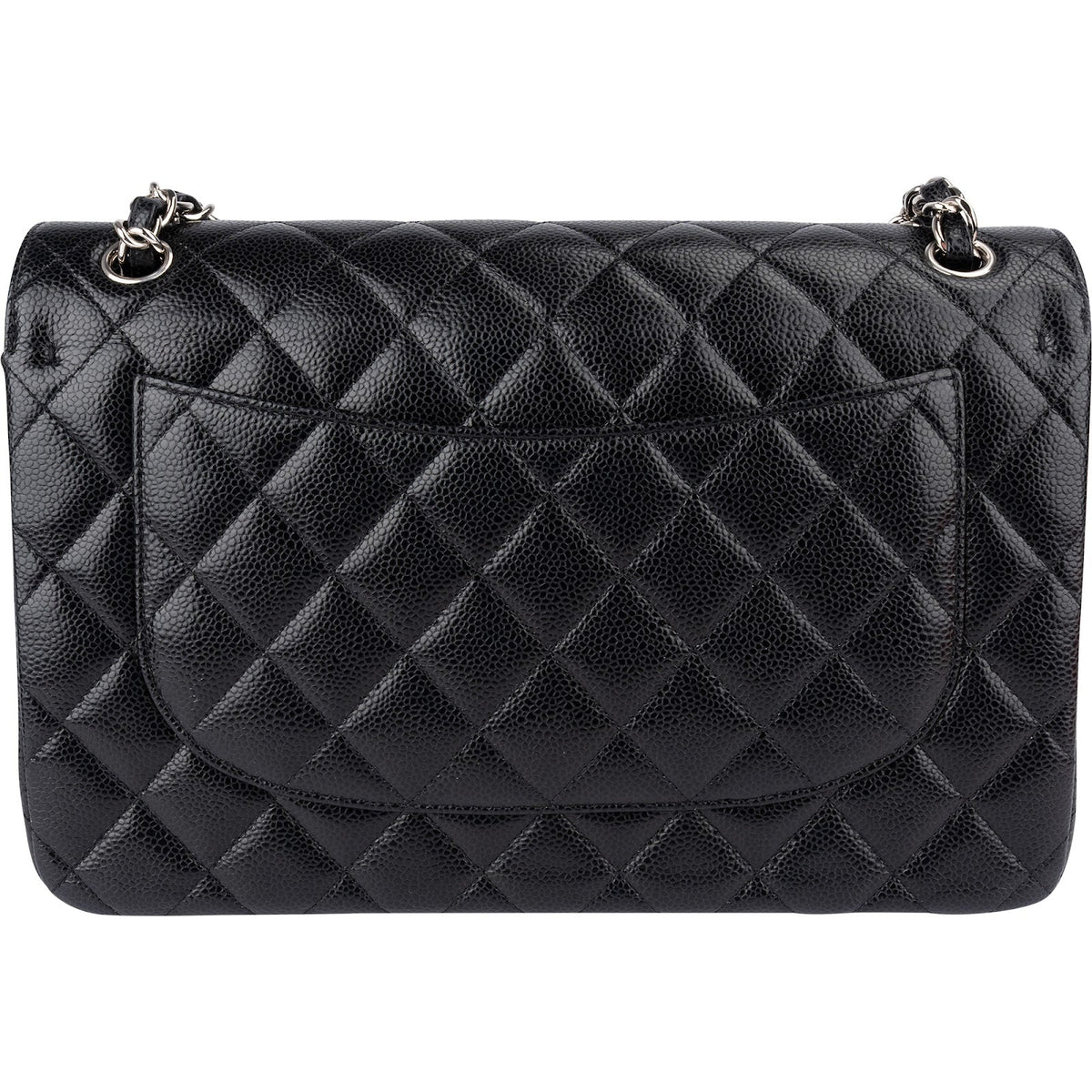 Chanel Caviar Palladium Jumbo Double Flap Umhängetasche, Bild 4 von 15
